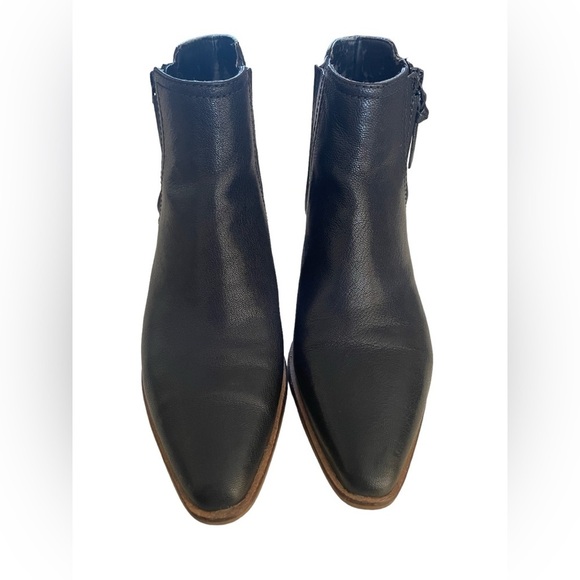 Cole Haan Women’s Hadlyn Black Leather Zip Block Heel Bootie, Size 8.5 - Picture 2 of 13